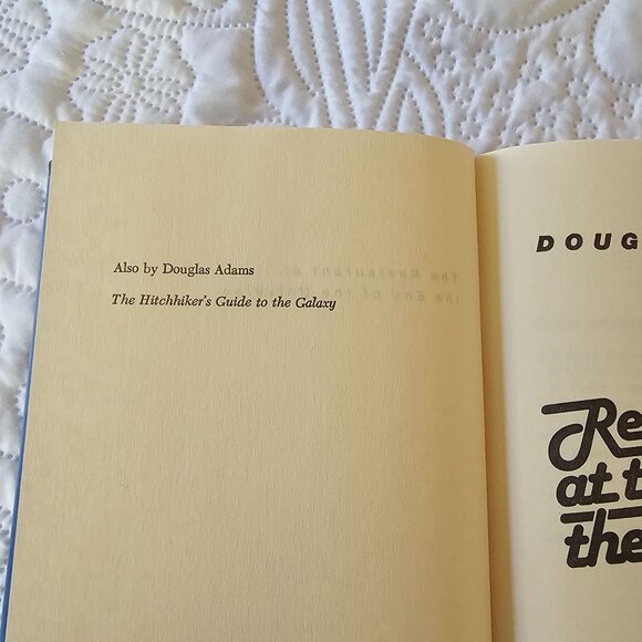 Vintage The Restaurant At The End Of The Universe By Douglas Adams Hardcover1980 - Picture 5 of 10